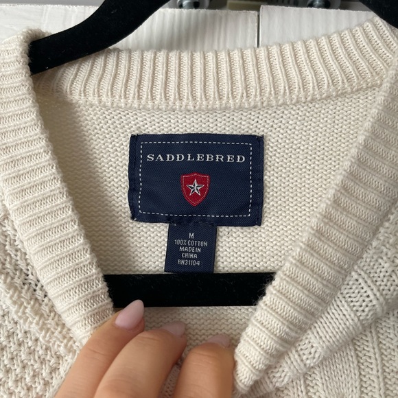 Men’s Cream Sweater - Picture 4 of 4